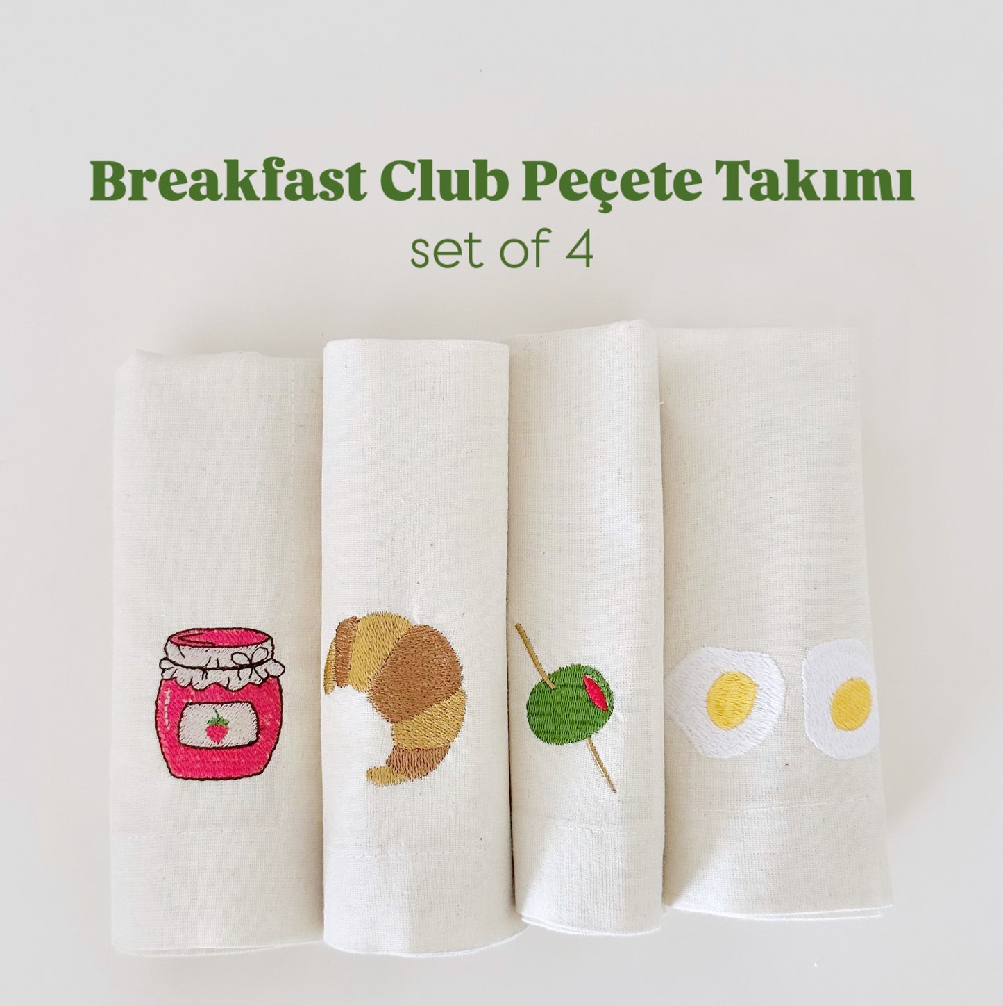 Breakfast Club Peçete Takımı