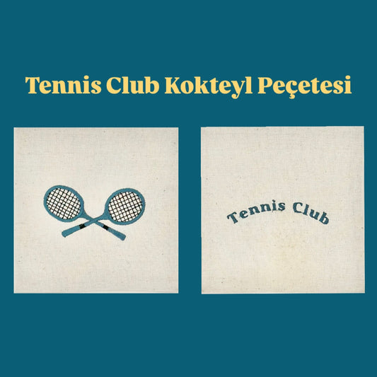 Tennis Club Kokteyl Peçete Takımı