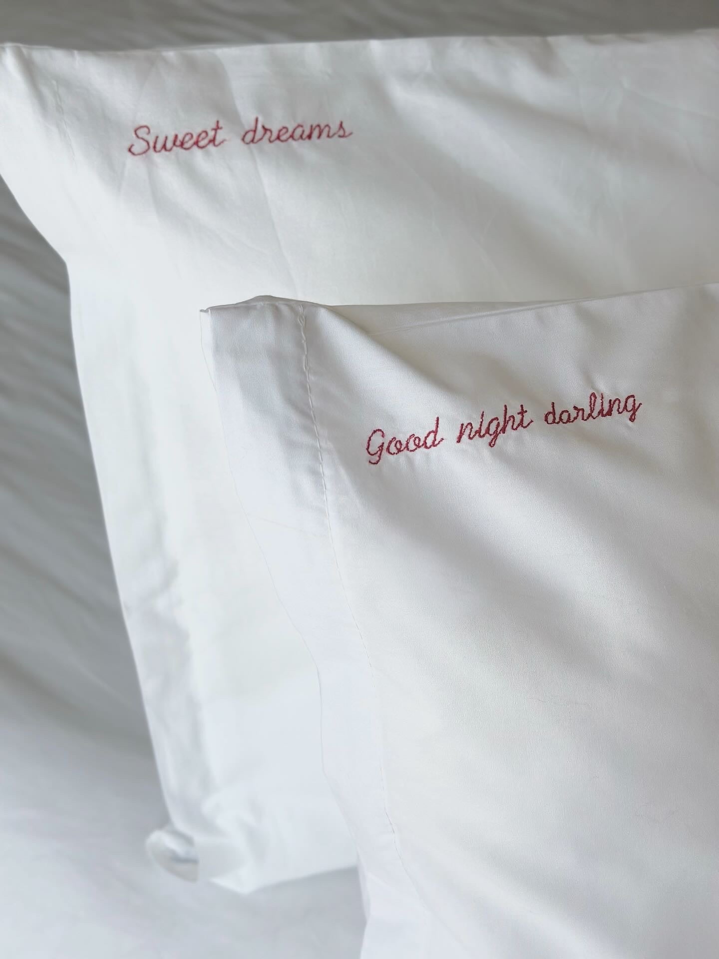 Good night darling & Sweet dreams Yastık Kılıfı