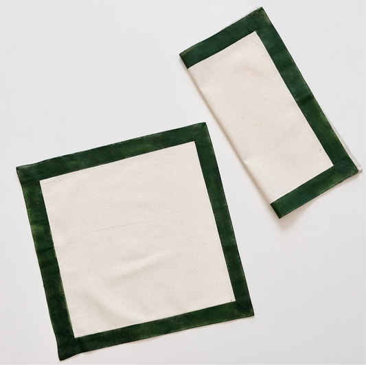 Frame El Boyaması Kumaş Peçete