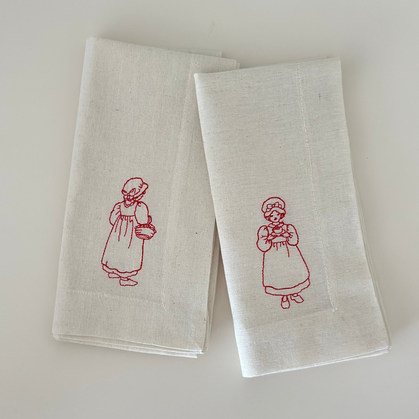 La broderie Nakışlı Peçete Takımı