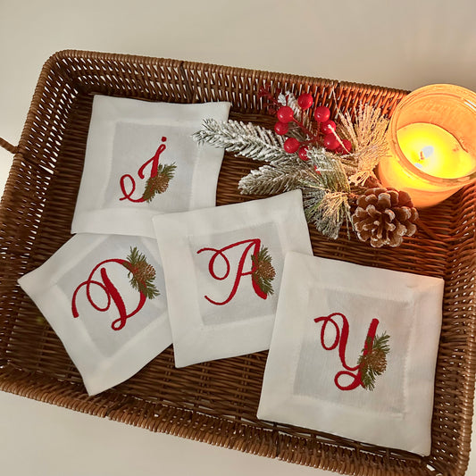 Monogram Kokteyl Peçetesi