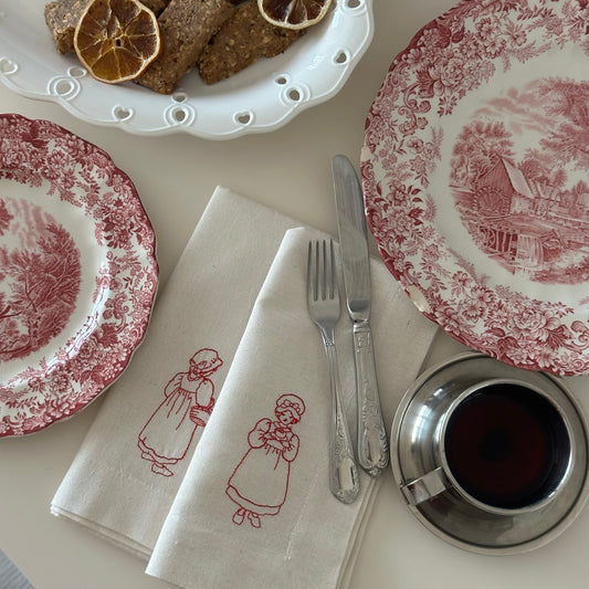 La broderie Nakışlı Peçete Takımı