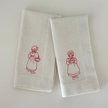 La broderie Nakışlı Peçete Takımı